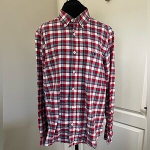 Simply Southern Men's Plaid Button-Up Shirt Long Sleeve Multicolor Size M Casual